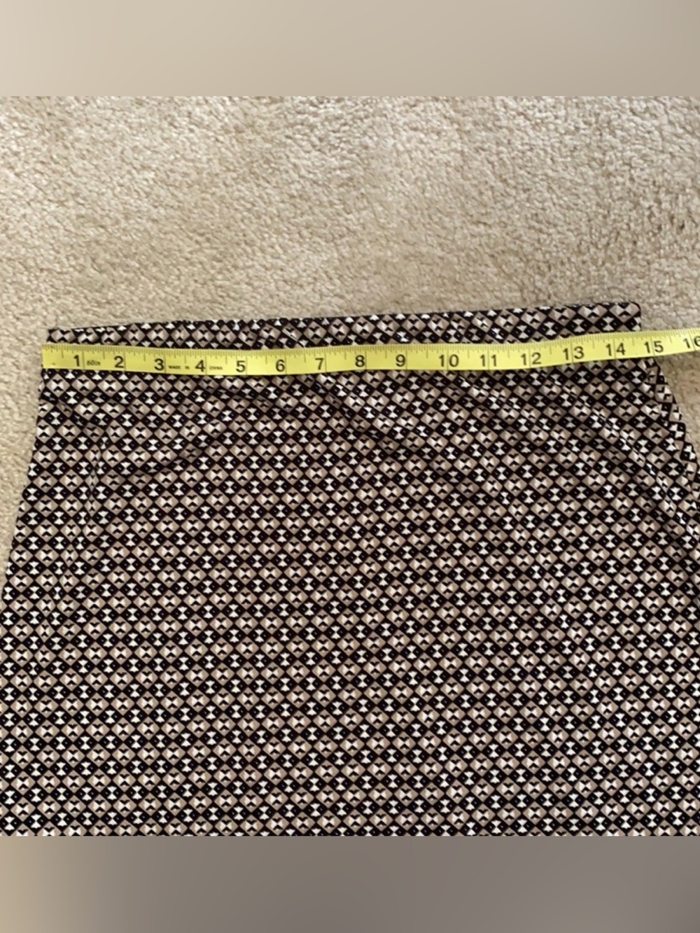 Max Studio Neutral Print Mini Skirt - Picture 5 of 8